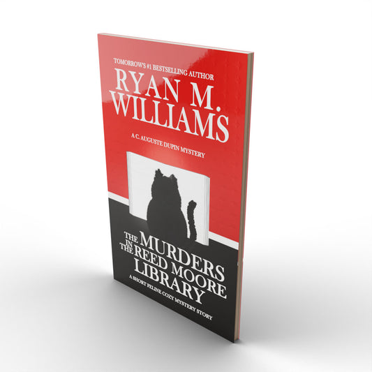 The Murders in the Reed Moore Library: A short feline cozy mystery story by Ryan M. Williams paperback product image